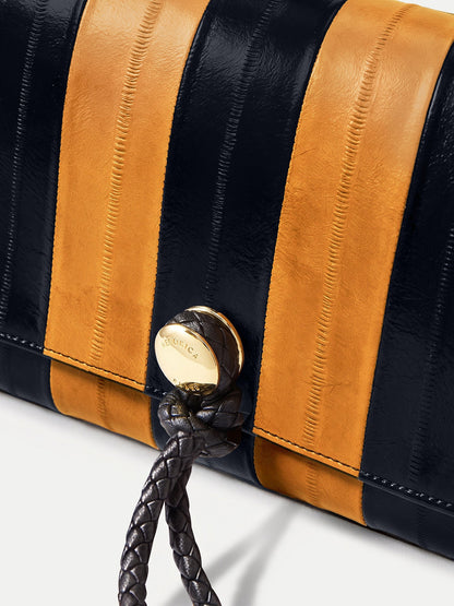 Edit Bag in Tan & Black Stripes Acorn Multi - Veronica Beard Discount