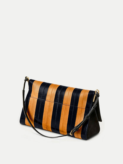 Edit Bag in Tan & Black Stripes Acorn Multi - Veronica Beard Discount