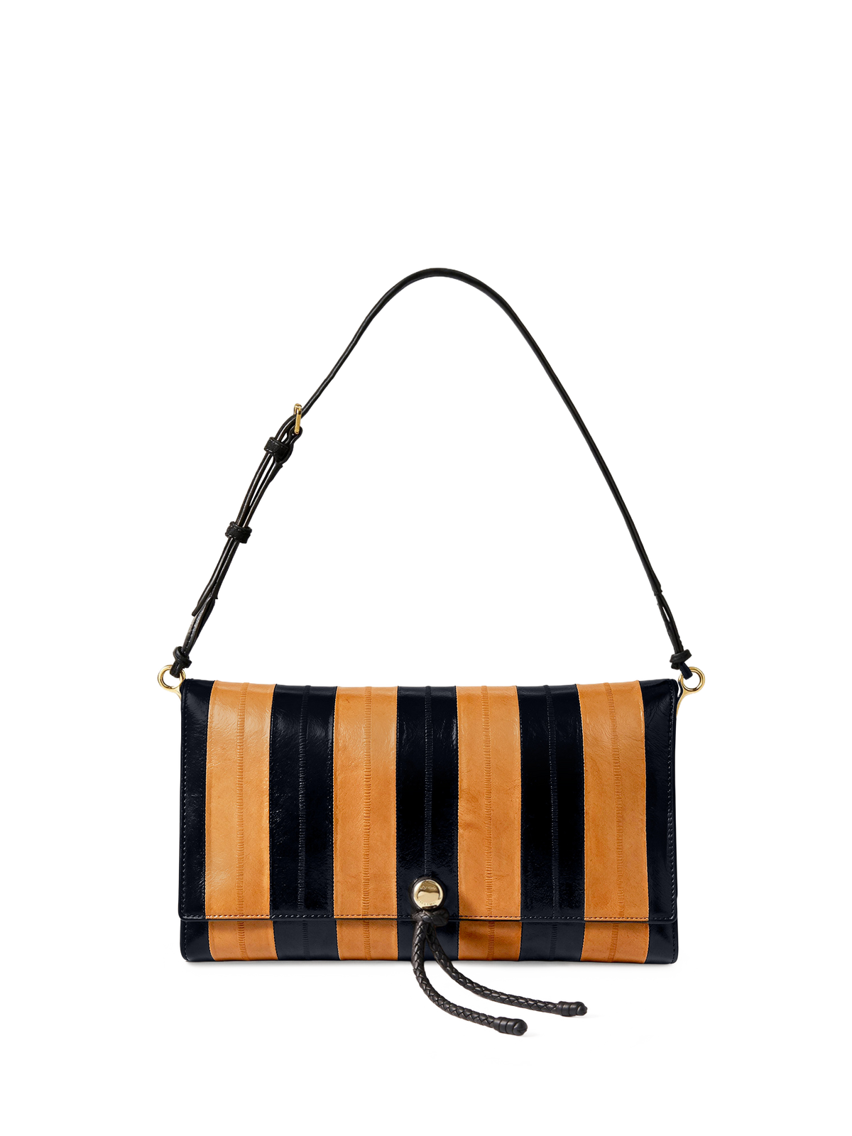 Edit Bag in Tan & Black Stripes Acorn Multi - Veronica Beard Discount