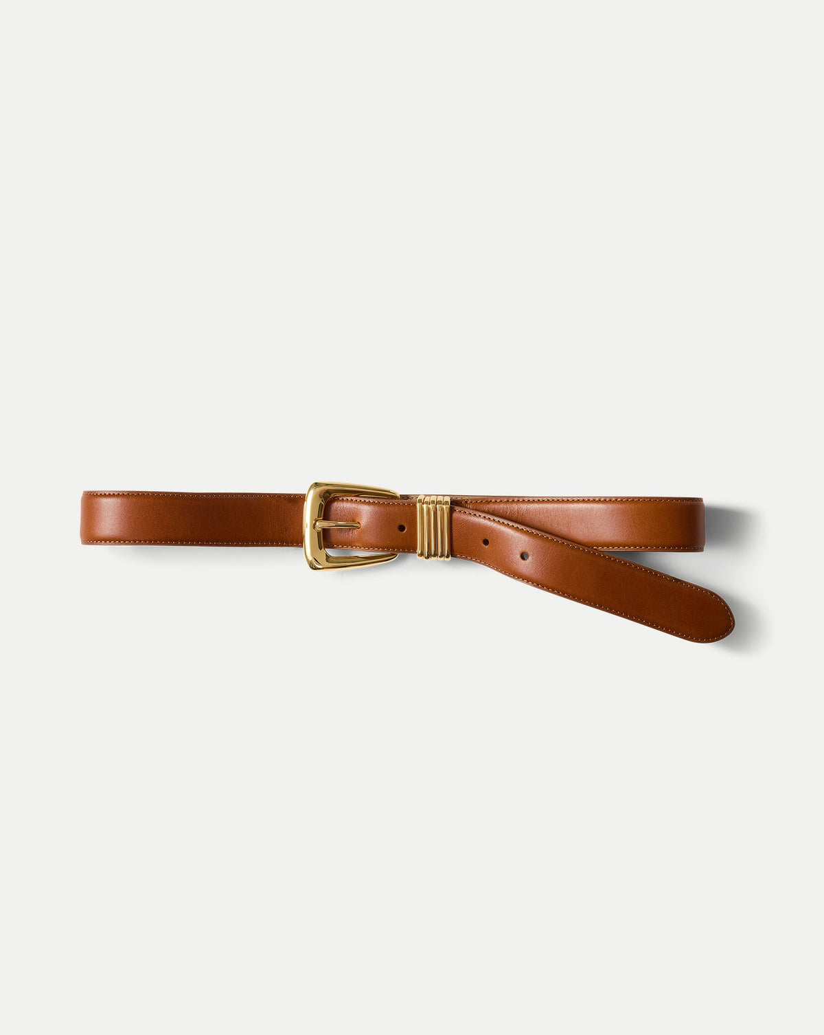 Arch Leather Belt in Tan - Veronica Beard Discount