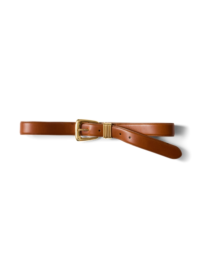 Arch Leather Belt in Tan - Veronica Beard Discount