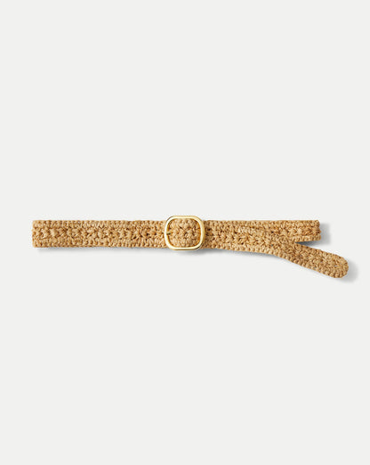 Loop Raffia Belt in Natural - Veronica Beard Sale