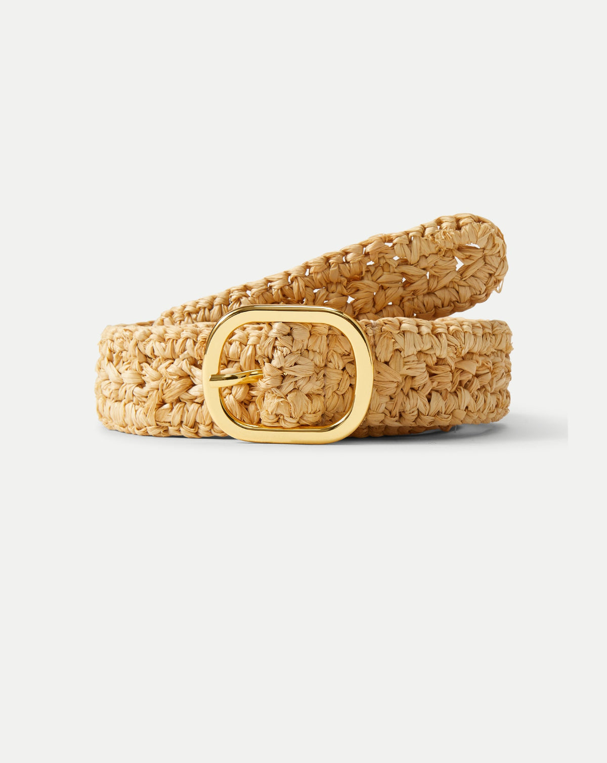 Loop Raffia Belt in Natural - Veronica Beard Sale