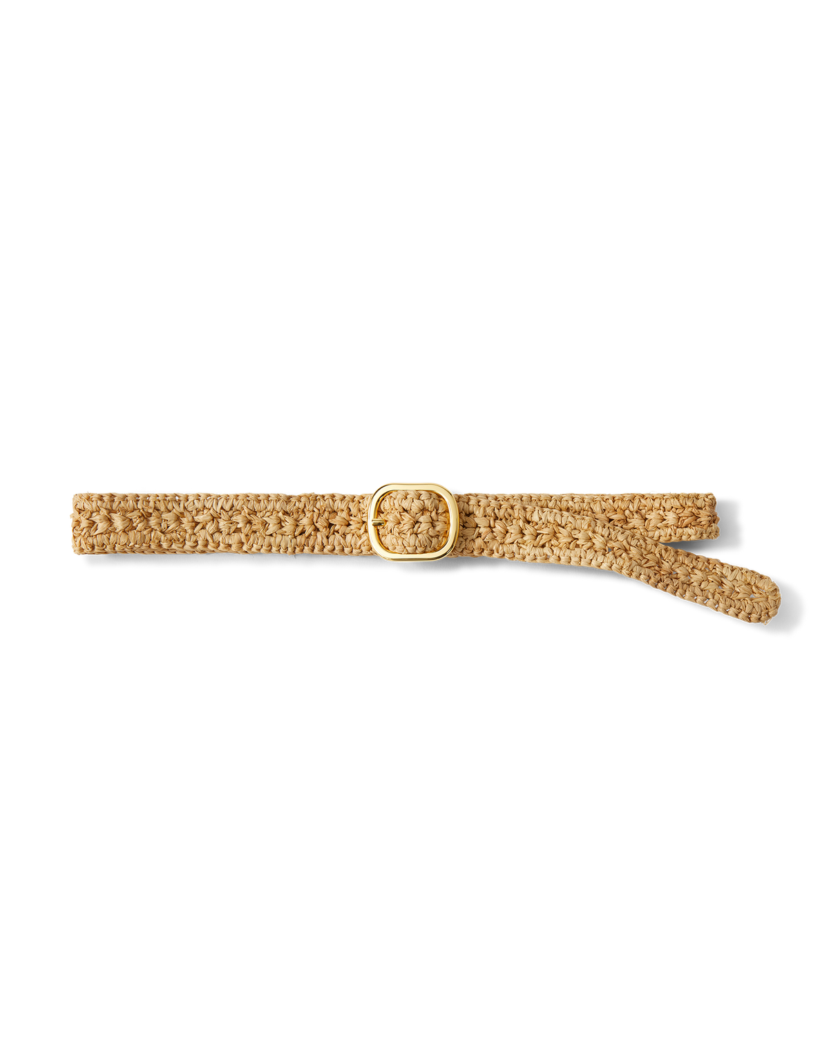 Loop Raffia Belt in Natural - Veronica Beard Sale