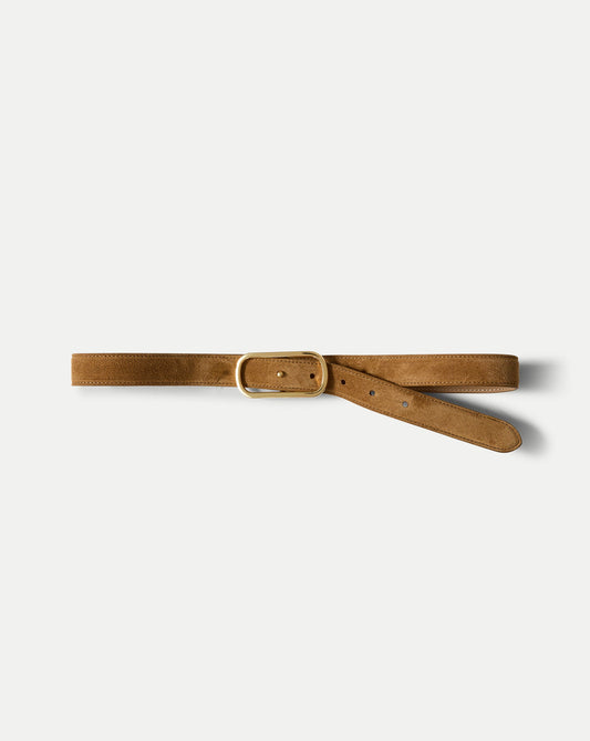 Loop Suede Belt in Tan - Veronica Beard Featured