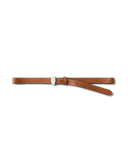 Dash Leather Belt in Hazelwood - Veronica Beard Best Seller