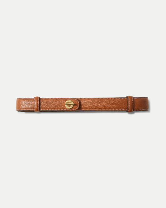 Anchor Leather Belt in Hazelwood - Veronica Beard Trending