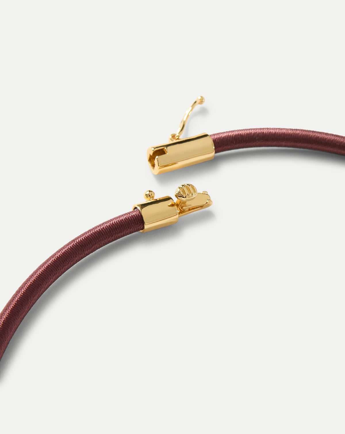 Burgundy Cord Pendant Necklace in Burgundy - Veronica Beard Exclusive