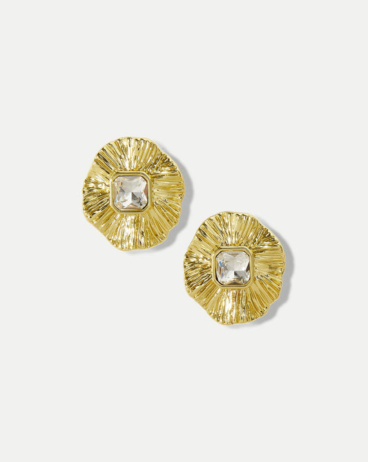 Gold Floral Earring in Gold - Veronica Beard Trending