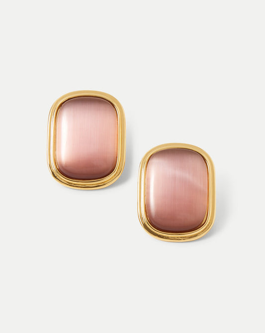 Cat’s Eye Stone Earring in Plum - Veronica Beard Top Pick