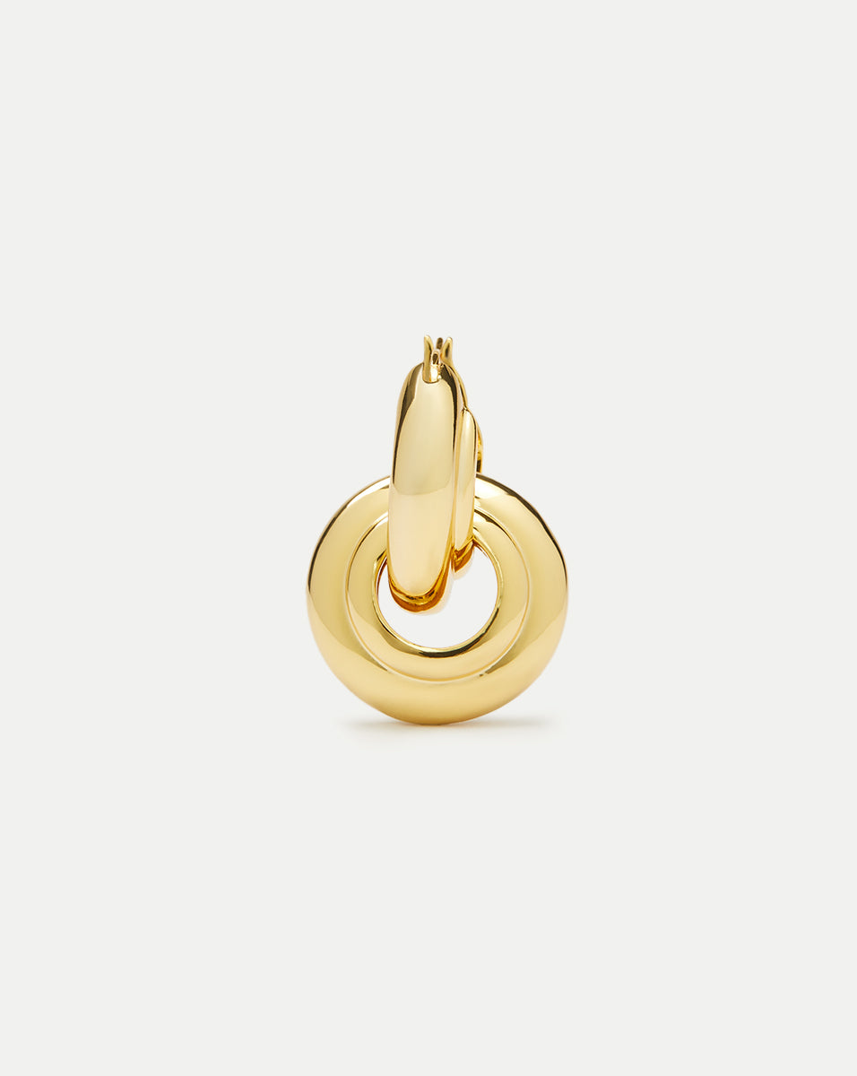 Interlocking Hoop Earring - Veronica Beard Everyday