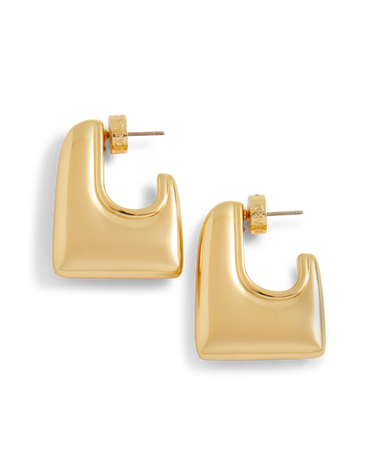 Everyday Square Hoop in Gold - Veronica Beard Best Price