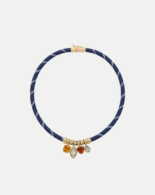 Paracord Charm Necklace in Navy - Veronica Beard Deals