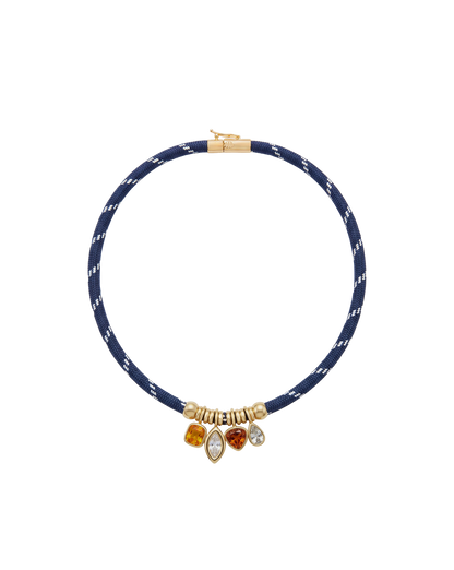 Paracord Charm Necklace in Navy - Veronica Beard Deals