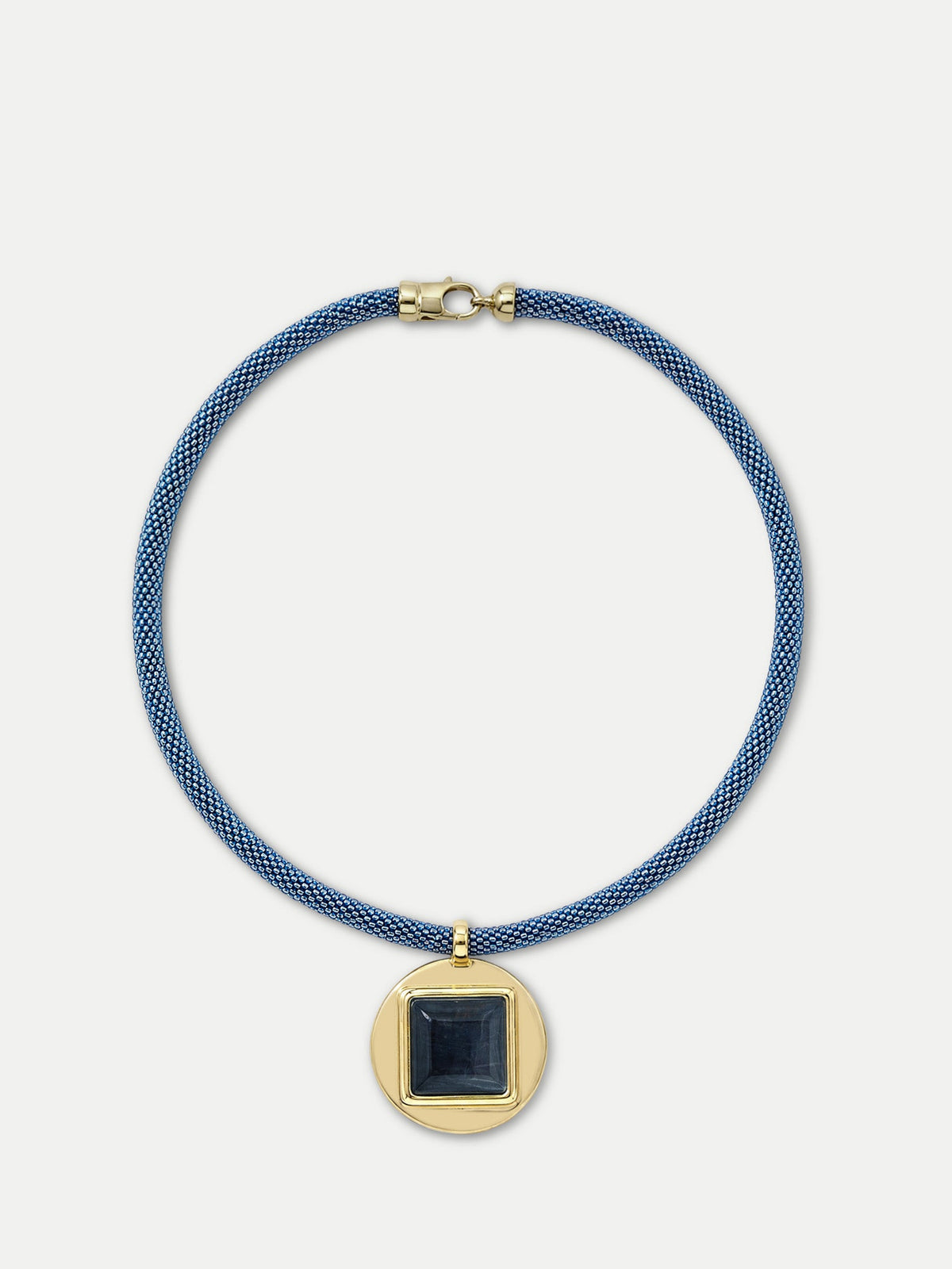 Tiger’s Eye Beaded Necklace in Blue - Veronica Beard Deals