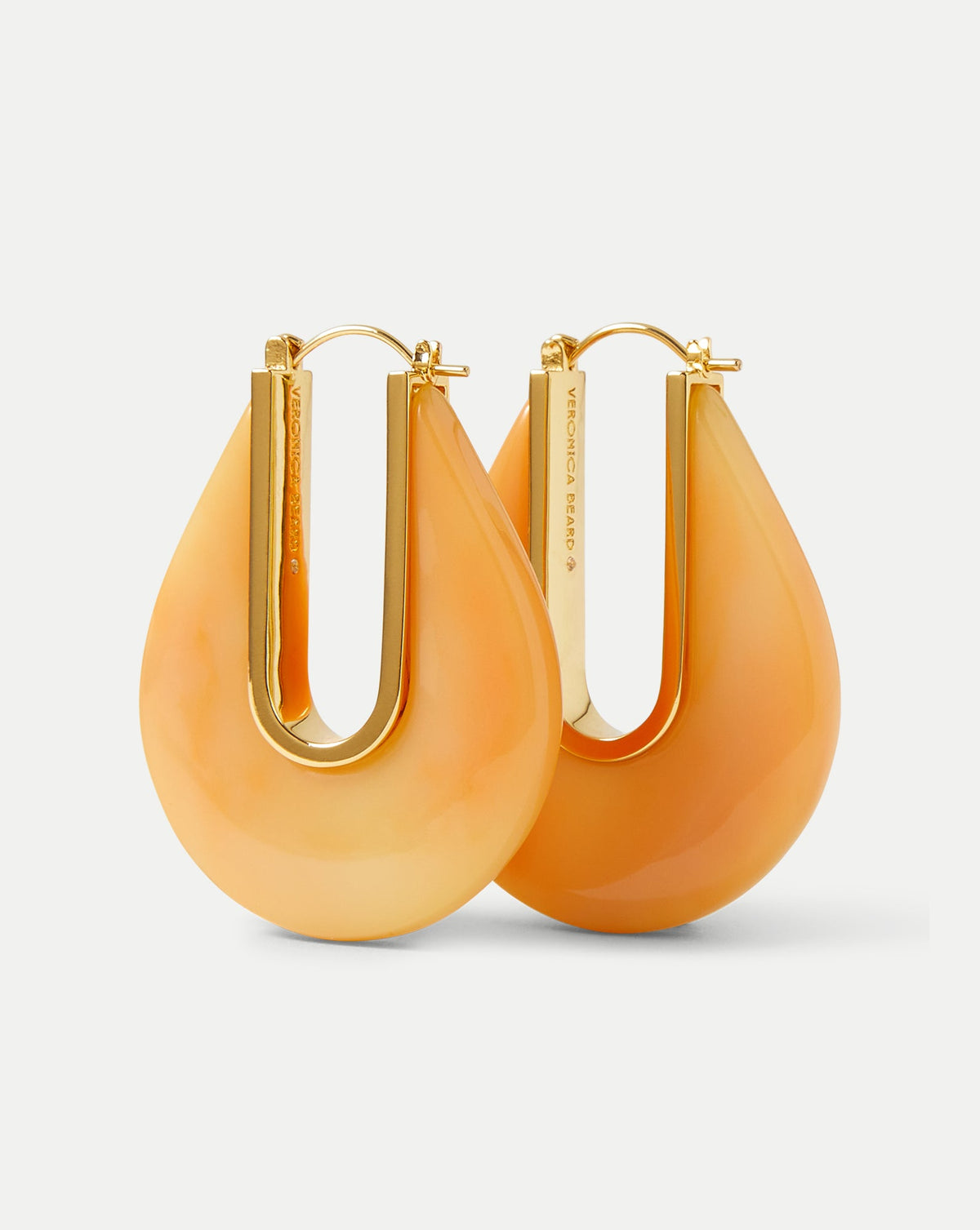 Resin Drop Hoop Earring in Sherbert - Veronica Beard Exclusive