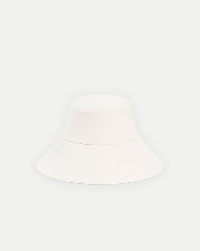 Walker Cotton Bucket Hat in Off-White - Veronica Beard Recommended