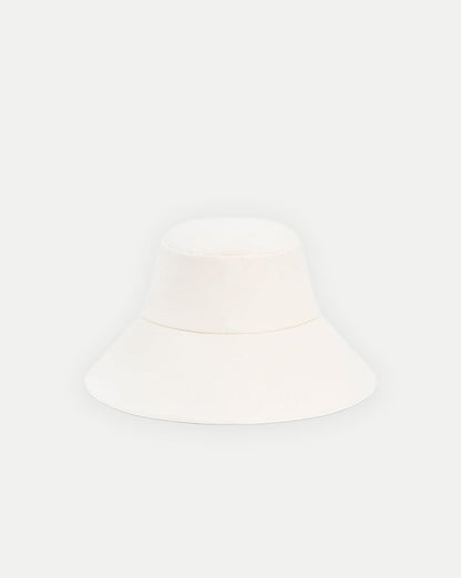Walker Cotton Bucket Hat in Off-White - Veronica Beard Recommended
