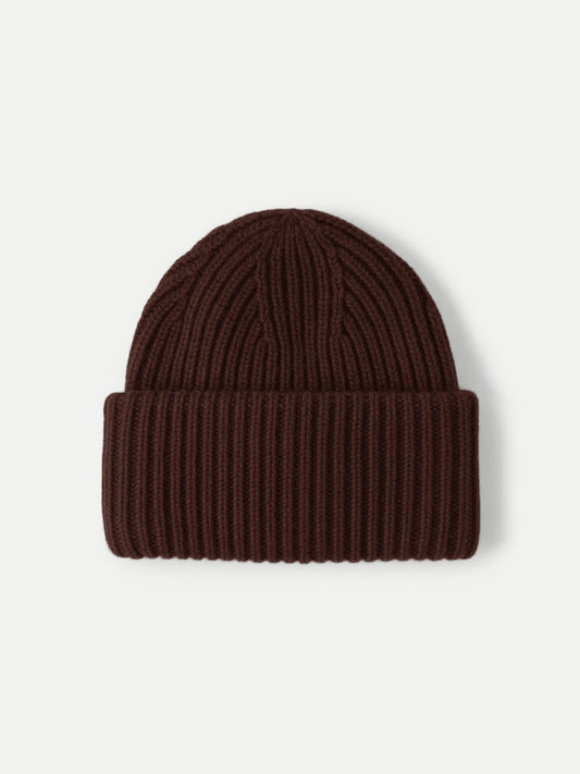 Wool-Cashmere Beanie in Dark Brown - Veronica Beard Great Value