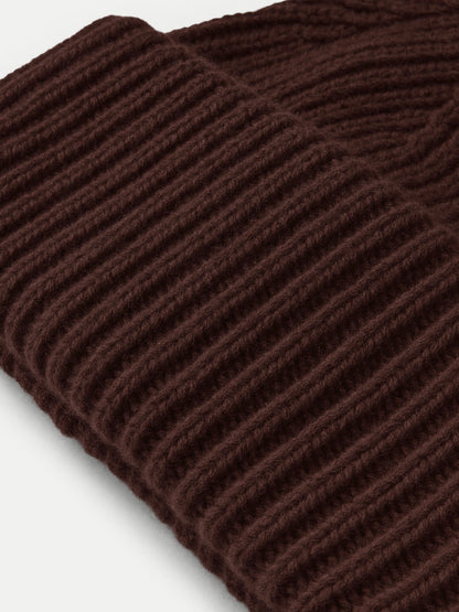 Wool-Cashmere Beanie in Dark Brown - Veronica Beard Great Value