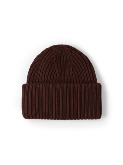 Wool-Cashmere Beanie in Dark Brown - Veronica Beard Great Value