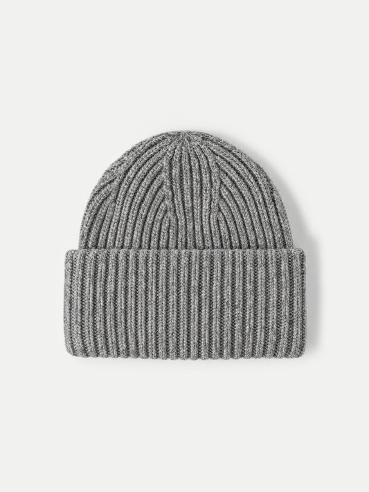 Wool-Cashmere Beanie in Medium Heather Grey - Veronica Beard New