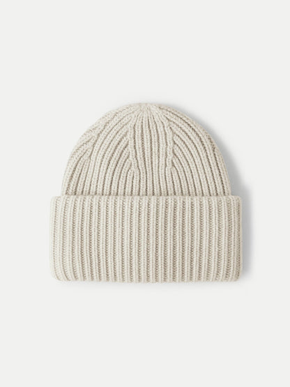 Wool-Cashmere Beanie in Oatmeal Melange - Veronica Beard Trusted