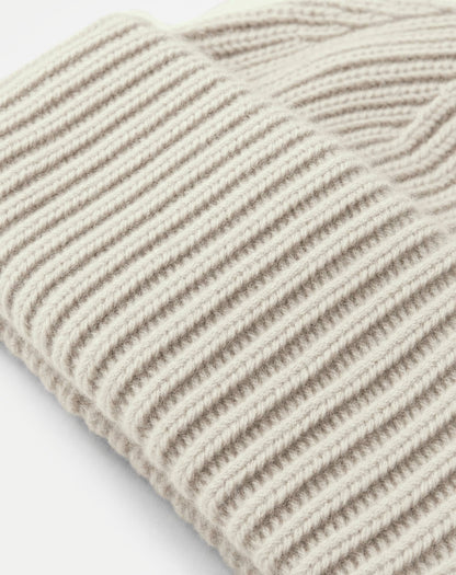 Wool-Cashmere Beanie in Oatmeal Melange - Veronica Beard Trusted