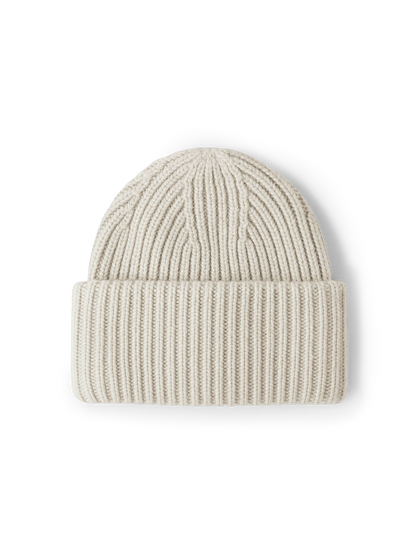 Wool-Cashmere Beanie in Oatmeal Melange - Veronica Beard Trusted