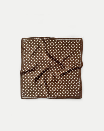 Silk Polka Dot Scarf in Brown - Veronica Beard Best Price