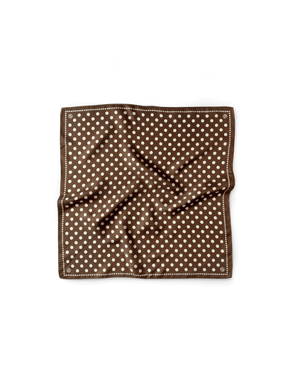 Silk Polka Dot Scarf in Brown - Veronica Beard Best Price