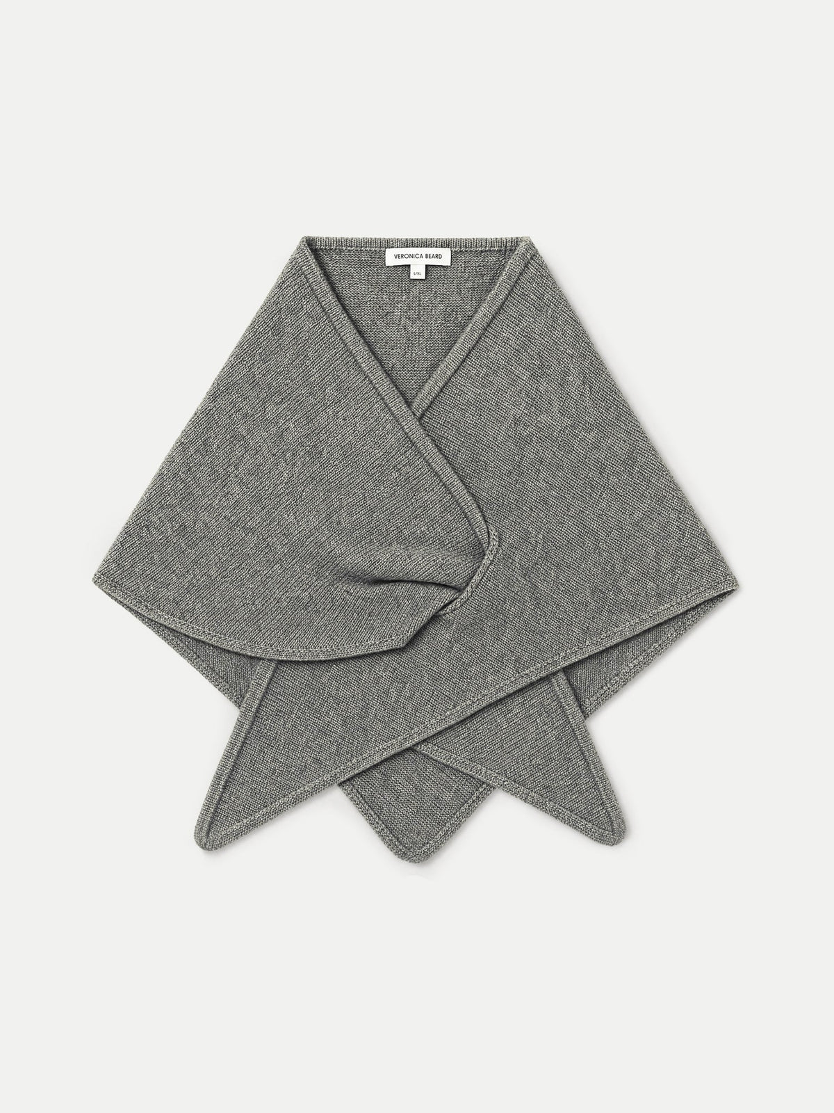 Drezel Merino Wool-Cashmere Scarf in Medium Heather Grey - Veronica Beard New