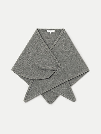 Drezel Merino Wool-Cashmere Scarf in Medium Heather Grey - Veronica Beard New