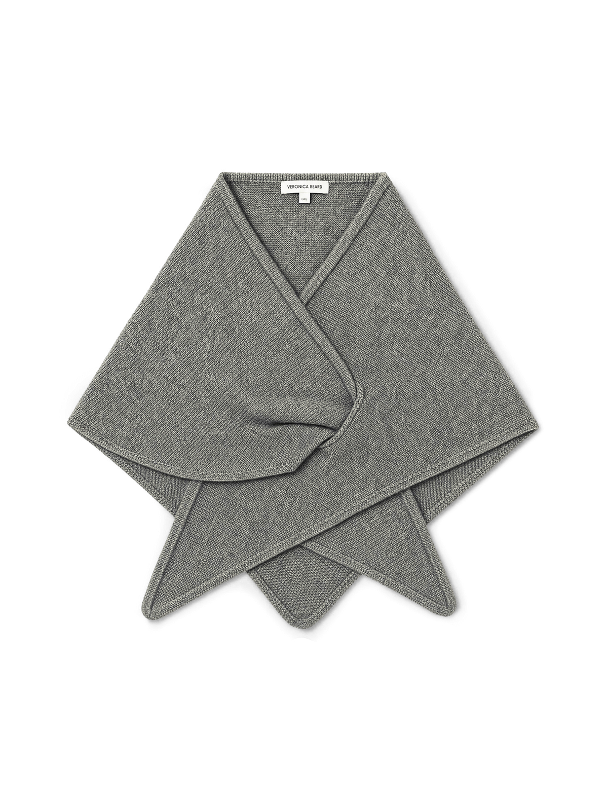 Drezel Merino Wool-Cashmere Scarf in Medium Heather Grey - Veronica Beard New
