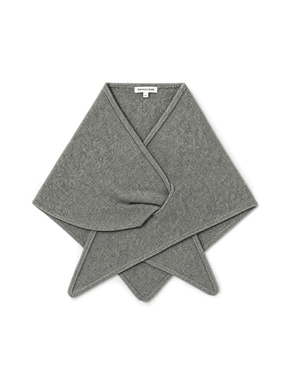 Drezel Merino Wool-Cashmere Scarf in Medium Heather Grey - Veronica Beard New