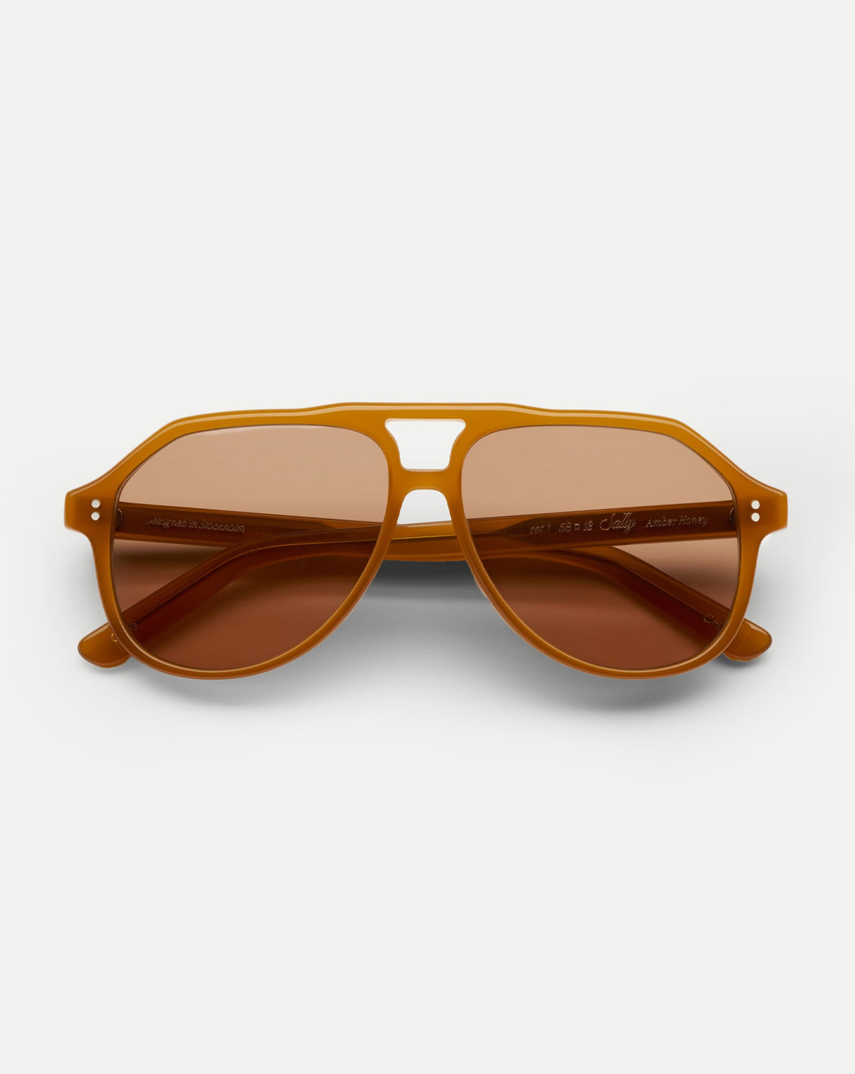 Sally Aviator Sunglasses in Orange/Brown - Veronica Beard Best Price