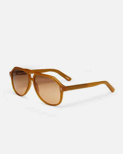 Sally Aviator Sunglasses in Orange/Brown - Veronica Beard Best Price