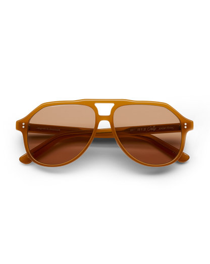 Sally Aviator Sunglasses in Orange/Brown - Veronica Beard Best Price