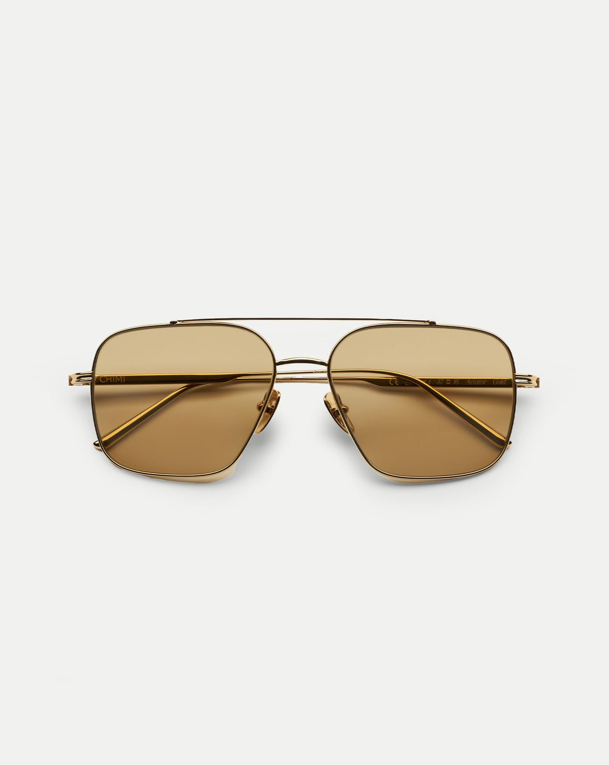 CC Titan Aviator Sunglasses in Gold - Veronica Beard Signature