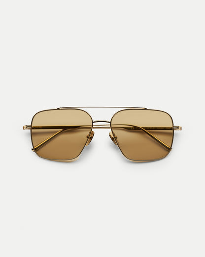 CC Titan Aviator Sunglasses in Gold - Veronica Beard Signature