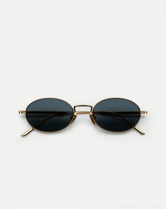 CC Titan Oval Sunglasses in Gold - Veronica Beard Best Seller