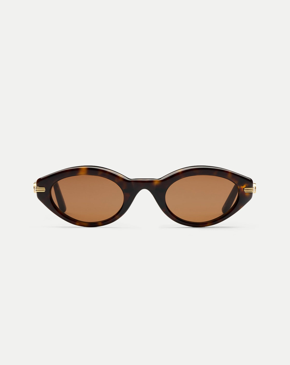 Lou Oval Sunglasses in Brown Mix - Veronica Beard Hot Sale