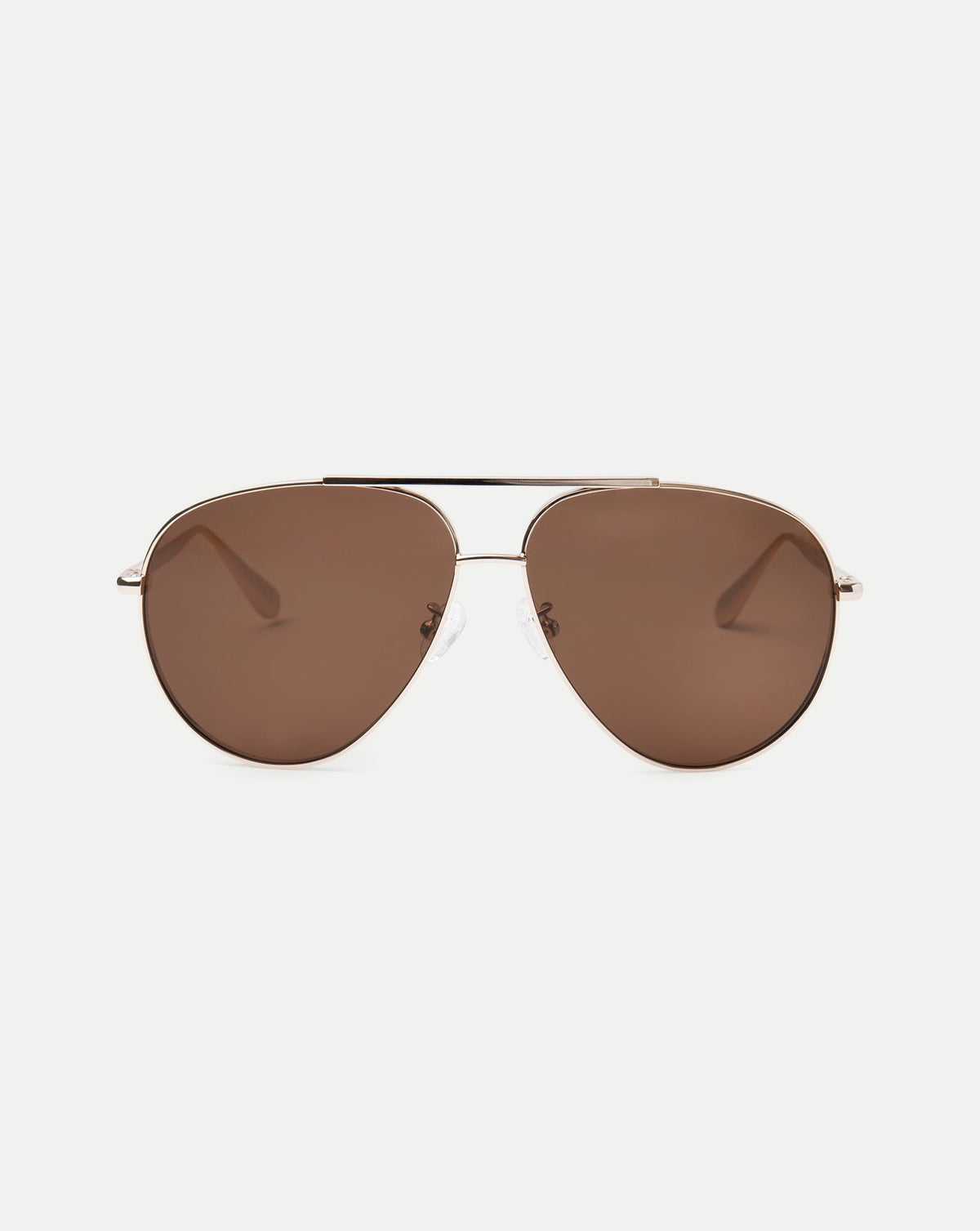 The Flare Aviator Sunglasses in Dark Brown - Veronica Beard Everyday