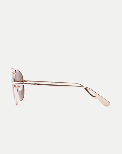 The Flare Aviator Sunglasses in Dark Brown - Veronica Beard Everyday
