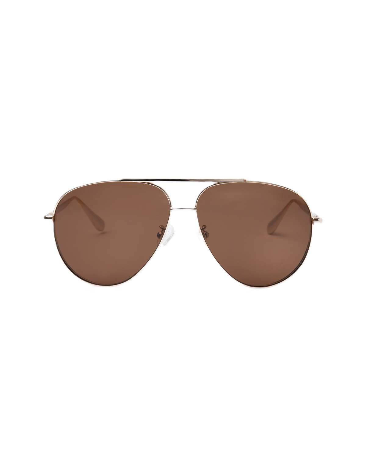 The Flare Aviator Sunglasses in Dark Brown - Veronica Beard Everyday