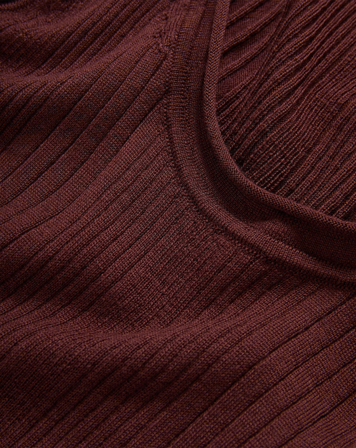 Birke Merino Wool Tank Top in Burgundy - Veronica Beard New
