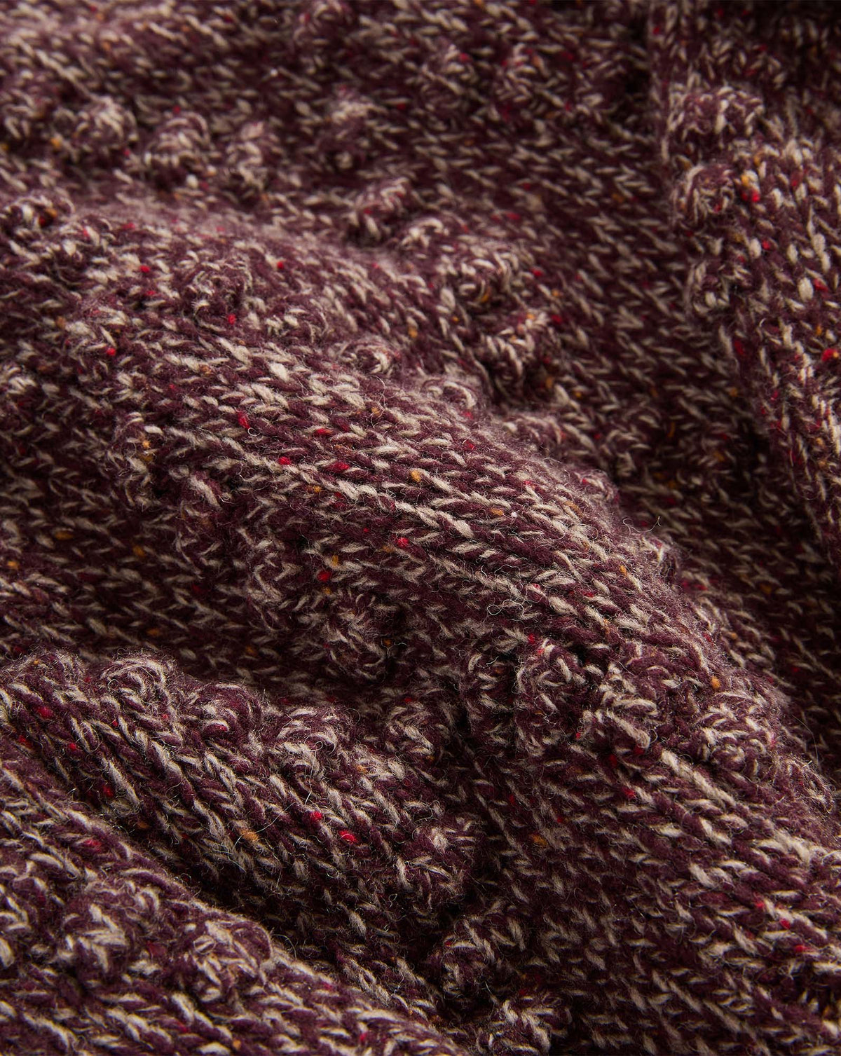 Tati Wool-Blend Sweater in Burgundy Multi - Veronica Beard Featured