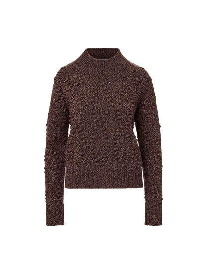 Tati Wool-Blend Sweater in Burgundy Multi - Veronica Beard Featured