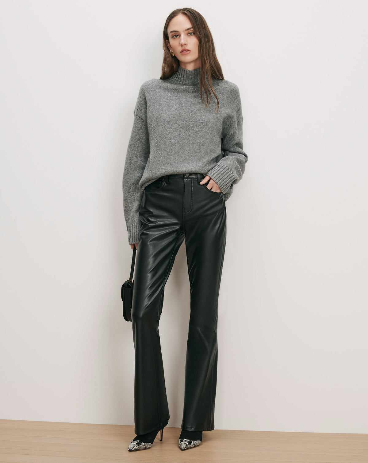 Journey Wool-Cashmere Sweater in Medium Heather Grey - Veronica Beard Featured