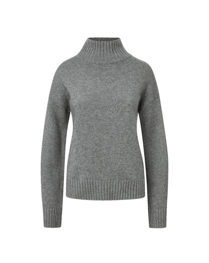 Journey Wool-Cashmere Sweater in Medium Heather Grey - Veronica Beard Featured
